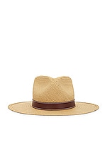 Janessa Leone Halston Packable Hat in Sand, view 1, click to view large image.
