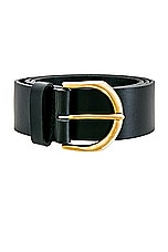 Janessa Leone Cato Belt in Black, view 3, click to view large image.