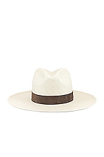 Janessa Leone Marcell Packable Hat in Bleach, view 1, click to view large image.