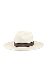 Janessa Leone Marcell Packable Hat in Bleach, view 2, click to view large image.