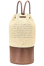 Janessa Leone Beca Backpack in Brown, view 1, click to view large image.