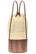 Janessa Leone Beca Backpack in Brown, view 3, click to view large image.