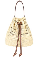 Janessa Leone Cami Scrunch Bag in Brown, view 3, click to view large image.