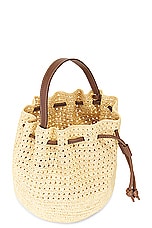 Janessa Leone Cami Scrunch Bag in Brown, view 6, click to view large image.