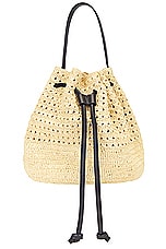 Janessa Leone Cami Scrunch Bag in Black, view 3, click to view large image.