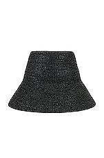 Janessa Leone Felix Bucket Hat in Black, view 2, click to view large image.