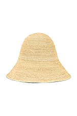 Janessa Leone Teagan Hat in Natural, view 2, click to view large image.