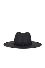 Janessa Leone Sherman Hat in Black, view 2, click to view large image.