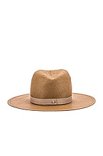 Janessa Leone Adriana Hat in Brown, view 4, click to view large image.