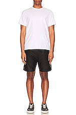 JOHN ELLIOTT Leather LA Shorts in Black, view 4, click to view large image.