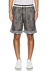 JOHN ELLIOTT Game Shorts in Grey Bengal, view 4, click to view large image.