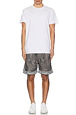 JOHN ELLIOTT Game Shorts in Grey Bengal, view 5, click to view large image.