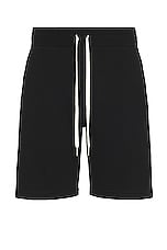 JOHN ELLIOTT Crimson Shorts in Black, view 1, click to view large image.