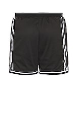 JOHN ELLIOTT Vintage Varsity Shorts in Black, view 2, click to view large image.