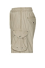 JOHN ELLIOTT Deck Cargo Shorts in Khaki, view 3, click to view large image.
