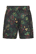 JOHN ELLIOTT Practice Shorts in Forest Floral, view 2, click to view large image.