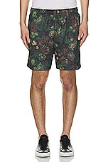 JOHN ELLIOTT Practice Shorts in Forest Floral, view 3, click to view large image.
