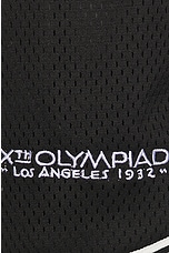 JOHN ELLIOTT x Olympics Los Angeles Shorts in Black & Grey, view 4, click to view large image.