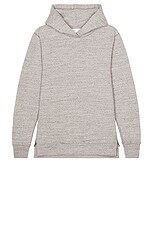 JOHN ELLIOTT Cashmere Fleece Hooded Villian in Heather Grey, view 1, click to view large image.