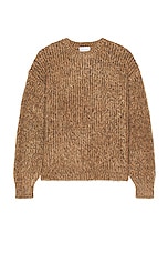 JOHN ELLIOTT Wool Mohair Crew in Camel, view 1, click to view large image.