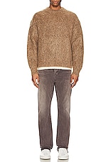 JOHN ELLIOTT Wool Mohair Crew in Camel, view 4, click to view large image.