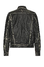 JOHN ELLIOTT Leather Thumper Jacket Type III Drifter in Black, view 2, click to view large image.