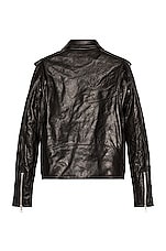 JOHN ELLIOTT Moto Jacket in Black, view 2, click to view large image.
