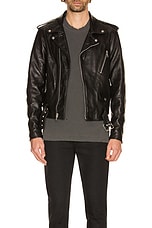 JOHN ELLIOTT Moto Jacket in Black, view 3, click to view large image.