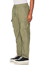 JOHN ELLIOTT Back Sateen Cargo Pants in Olive, view 4, click to view large image.
