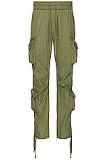 JOHN ELLIOTT Deck Cargo Pants in Olive, view 1, click to view large image.
