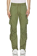 JOHN ELLIOTT Deck Cargo Pants in Olive, view 4, click to view large image.
