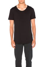 JOHN ELLIOTT Curve U Neck in Black, view 1, click to view large image.