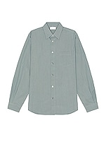 JOHN ELLIOTT Cloak Button Up Shirt in Alloy, view 1, click to view large image.