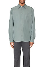 JOHN ELLIOTT Cloak Button Up Shirt in Alloy, view 3, click to view large image.