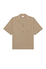 JOHN ELLIOTT Camp Shirt Solid in Oak, view 1, click to view large image.