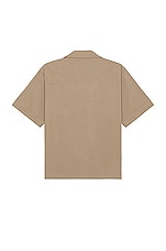 JOHN ELLIOTT Camp Shirt Solid in Oak, view 2, click to view large image.