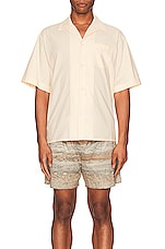 JOHN ELLIOTT Camp Shirt Solid in Shell, view 3, click to view large image.