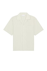 JOHN ELLIOTT Camp Shirt Solid in Mint, view 1, click to view large image.
