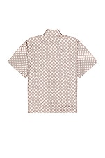JOHN ELLIOTT Silk Ss Button Up in Haze Tile, view 2, click to view large image.