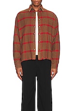 JOHN ELLIOTT Hemi Oversized Shirt in Bubba Check, view 3, click to view large image.