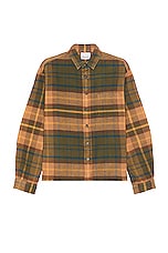 JOHN ELLIOTT Hemi Oversized Shirt in Check, view 1, click to view large image.