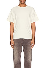 JOHN ELLIOTT Folsom Cropped Tee in Vintage White, view 3, click to view large image.