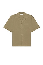 JOHN ELLIOTT Camp Shirt Solid in Bark, view 1, click to view large image.