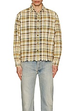 JOHN ELLIOTT Hemi Oversized Shirt in Highland, view 3, click to view large image.