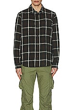 JOHN ELLIOTT Alder Button Up in Pico Check, view 3, click to view large image.