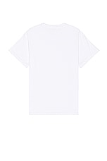 JOHN ELLIOTT Cropped Campus Pocket Tee in White, view 2, click to view large image.