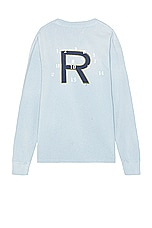 JOHN ELLIOTT Ls Dinghy Tee in Washed Sky, view 1, click to view large image.