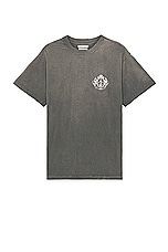 JOHN ELLIOTT Dinghy Tee in Washed Black, view 2, click to view large image.