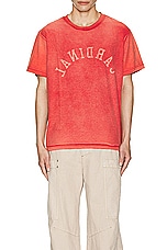 JOHN ELLIOTT Rush Tee in Cardinal, view 3, click to view large image.