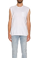 JOHN ELLIOTT Rodeo Tee in White, view 3, click to view large image.